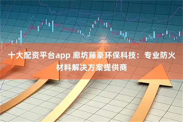 十大配资平台app 廊坊藤豪环保科技:专业防火材料解决方案提供商